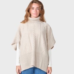 Klitmller - Palmoa Knit Poncho - Pastel Sand