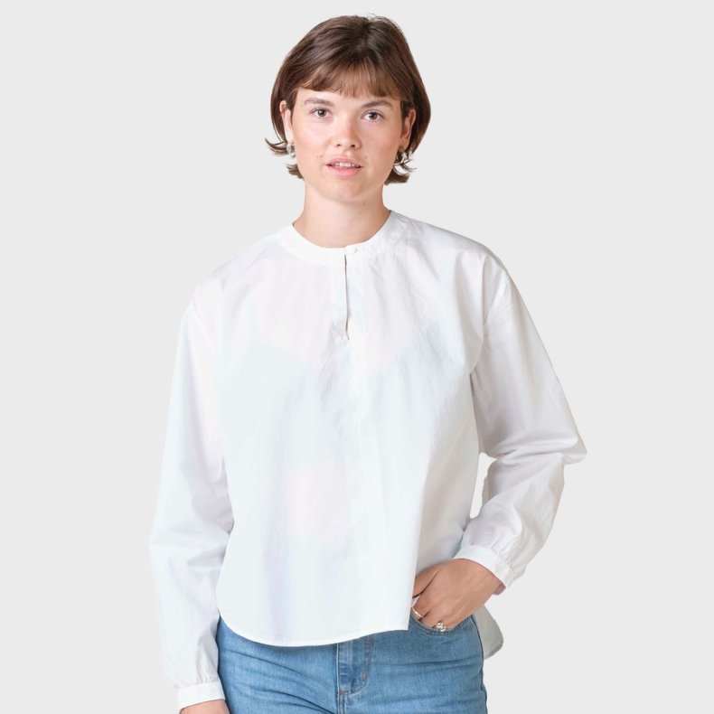 Klitmller Collective - Alma Poplin Skjorte - Hvid