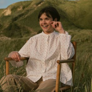 Klitmller Collective - Tracy Bomulds Skjorte - Hvid - Rd