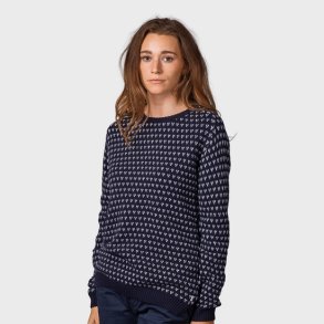 Klitm�ller - Mika Strik Tr�je - Navy / Cream