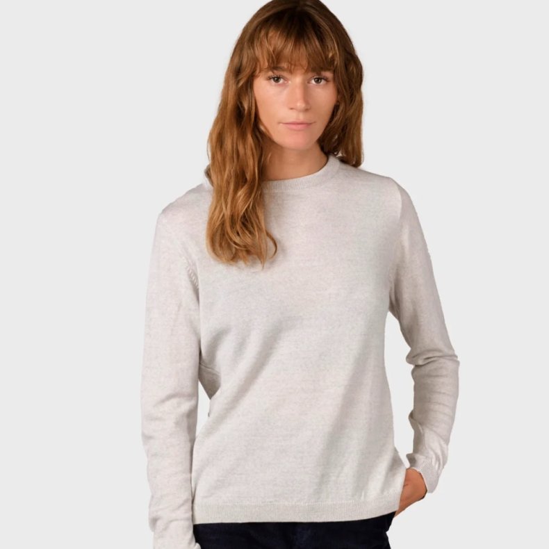 Klitmller - Womens Basic merino knit - Pastel Grey