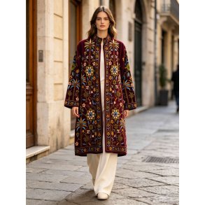Suzani-broderier - Frakke Bourgogne