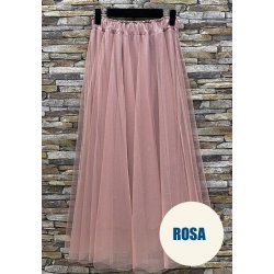 Tyl Nederdel - Ensfarvet - V�lg farve 