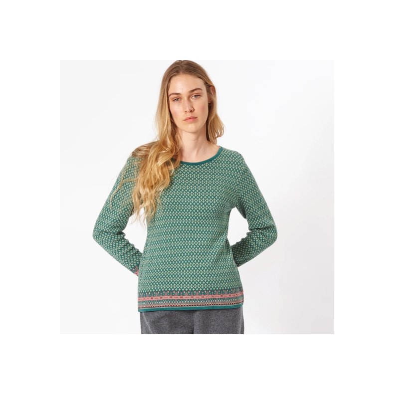 Himalaya Sweater - GOTS - Forest green