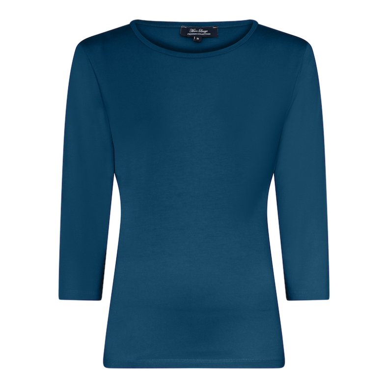 Marc Lauge - Karola 3/4 bluse - Petrol