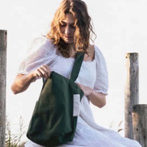 Tintok - GOTS Mira canvas - Forest Green