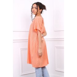 Stribet Ketty Kjole - Orange