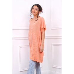 Stribet Ketty Kjole - Orange