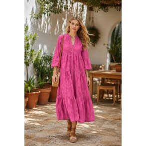 Penny Kjole - Broderi Anglaise - Pink 
