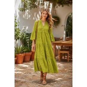 Penny Kjole - Broderi Anglaise - Kiwi