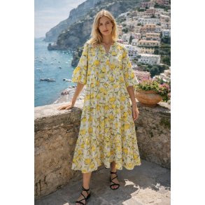 Penny Kjole - Broderi Anglaise - Citron
