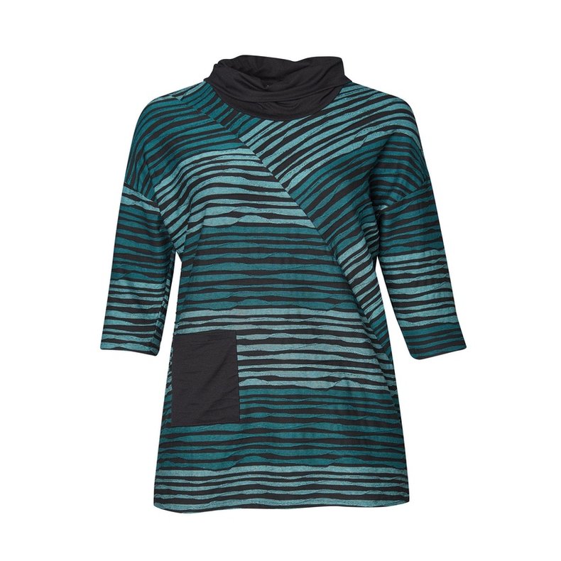 Pont Neuf - Dorina Bluse - Petrol Blue