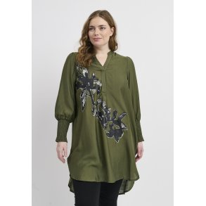 Pont Neuf - Sella Blomst Tunika - Forest green
