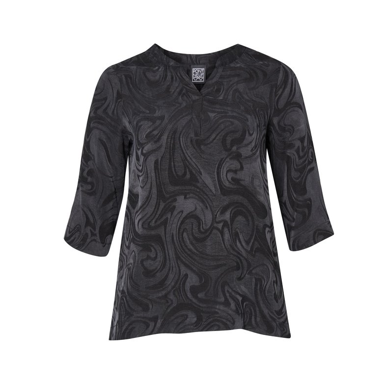 Pont Neuf - Fancy Tea Bluse - Black