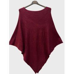 Poncho Ensfarvet - Vlg Farve