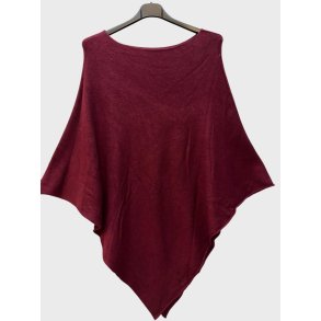Poncho Ensfarvet - Vlg Farve