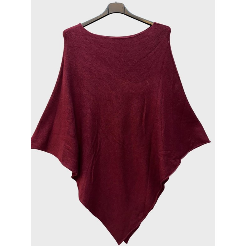 Poncho Ensfarvet - Vlg Farve