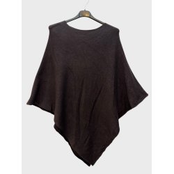 Poncho Ensfarvet - Vlg Farve