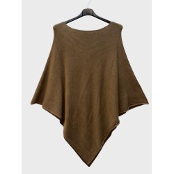 Poncho Ensfarvet - Vlg Farve