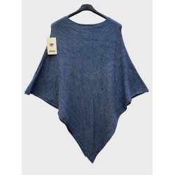 Poncho Ensfarvet - Vlg Farve