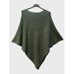 Poncho Ensfarvet - Vlg Farve