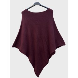 Poncho Ensfarvet - Vlg Farve