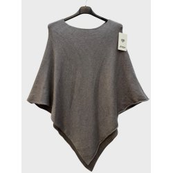 Poncho Ensfarvet - Vlg Farve