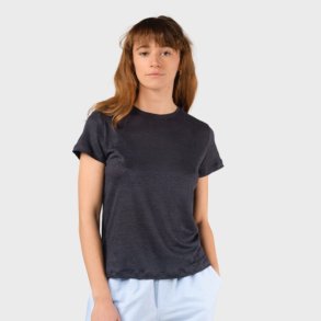 Klitm�ller - Rikke Linen Tee - Navy