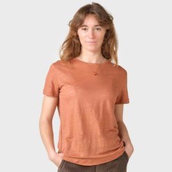 Klitm�ller - Rikke Linen Tee - Burnt Sienna