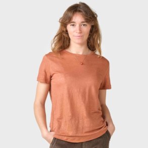 Klitm�ller - Rikke Linen Tee - Burnt Sienna