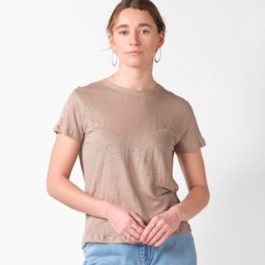 Klitm�ller - Rikke Linen Tee - Cashew