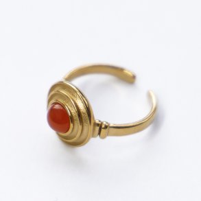 Ring Mia Carnelian Gold - Nye varer - Mamelukken