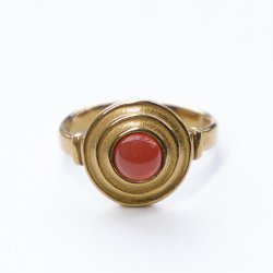 Ring Mia Carnelian Gold - Nye varer - Mamelukken