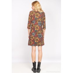 Vega Blomst Br�ndt orange - Kjole