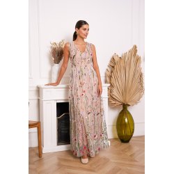 Lang Tylkjole - Broderede blomster 