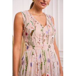 Lang Tylkjole - Broderede blomster 