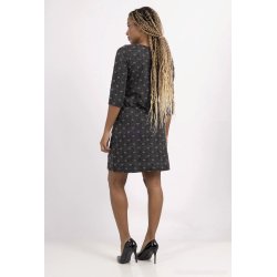 Vega Gr� Polka- Kjole