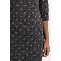 Vega Gr� Polka- Kjole