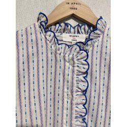 Bomulds skjorte - Bl og Lyserd