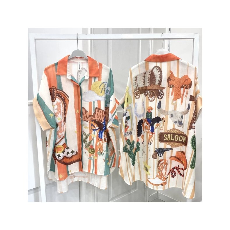 Oversize Skjorte - Wild West
