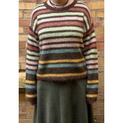 Stribet Sweater - Vlg Farve