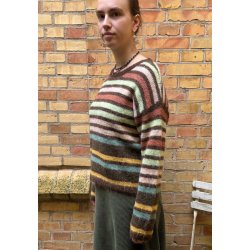 Stribet Sweater - Vlg Farve