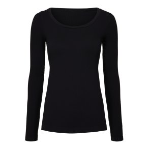 Tim & Simonsens - Linea Long Sleeve Rib Top - Black