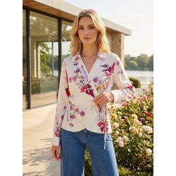 Sl� om bluse - Blomster