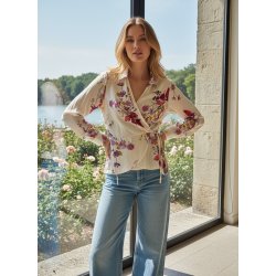 Sl� om bluse - Blomster