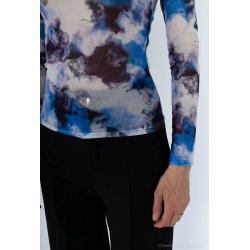 Mesh top - Indigo batik