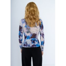 Mesh top - Indigo batik