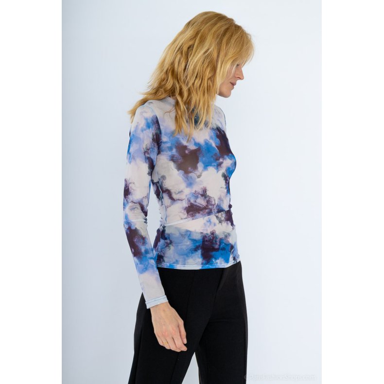 Mesh top - Indigo batik