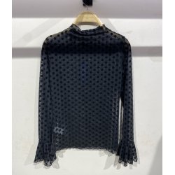 Mesh Top - Polka Prikker - Sort