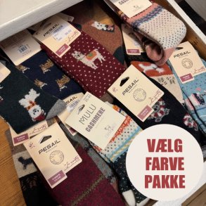 3 Par Uld sokker str. 35-40 - Vlg Farve